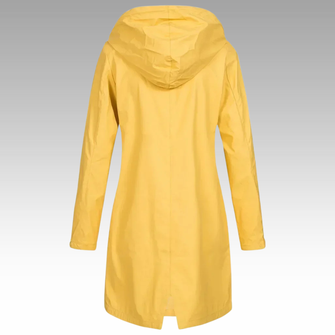 Katia - Chaqueta Capucha Impermeable Larga