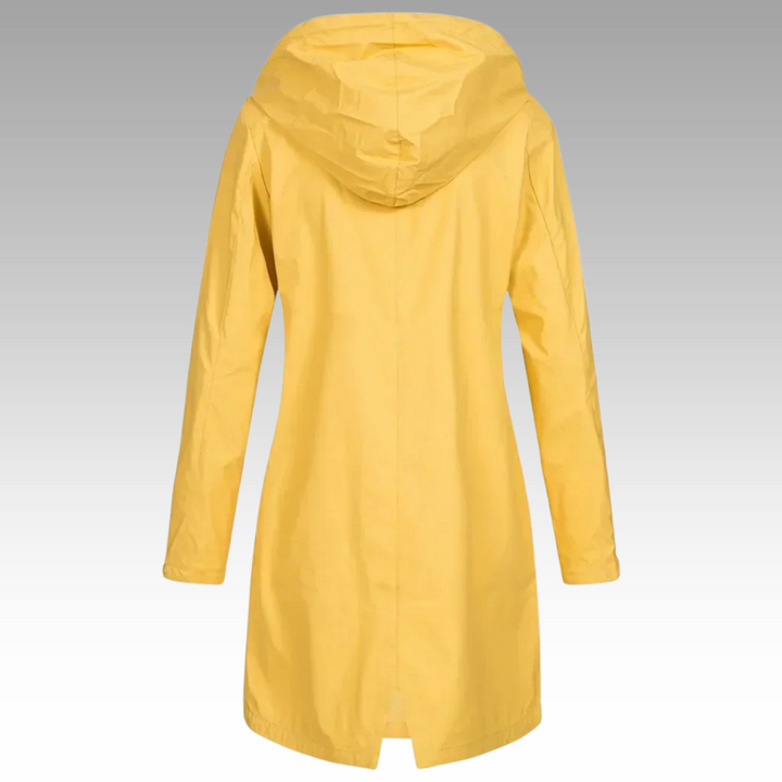 Katia - Chaqueta Capucha Impermeable Larga