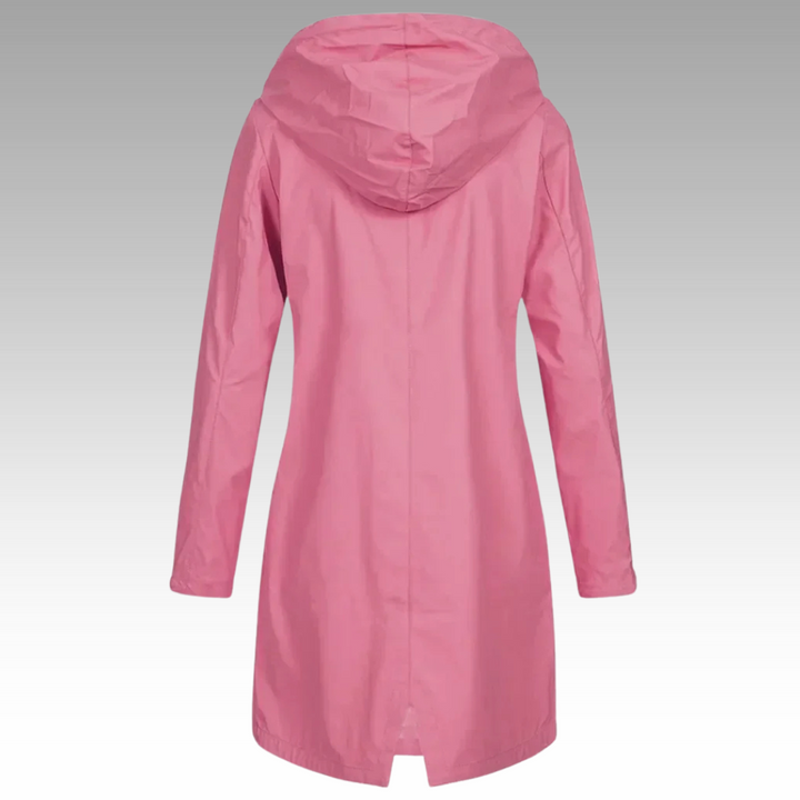Katia - Chaqueta Capucha Impermeable Larga