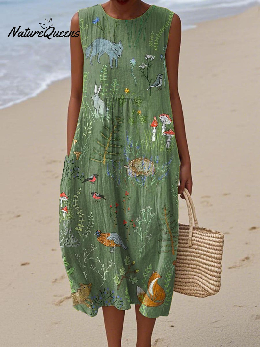 Amparo - Vestido Bosque Encantado Verde