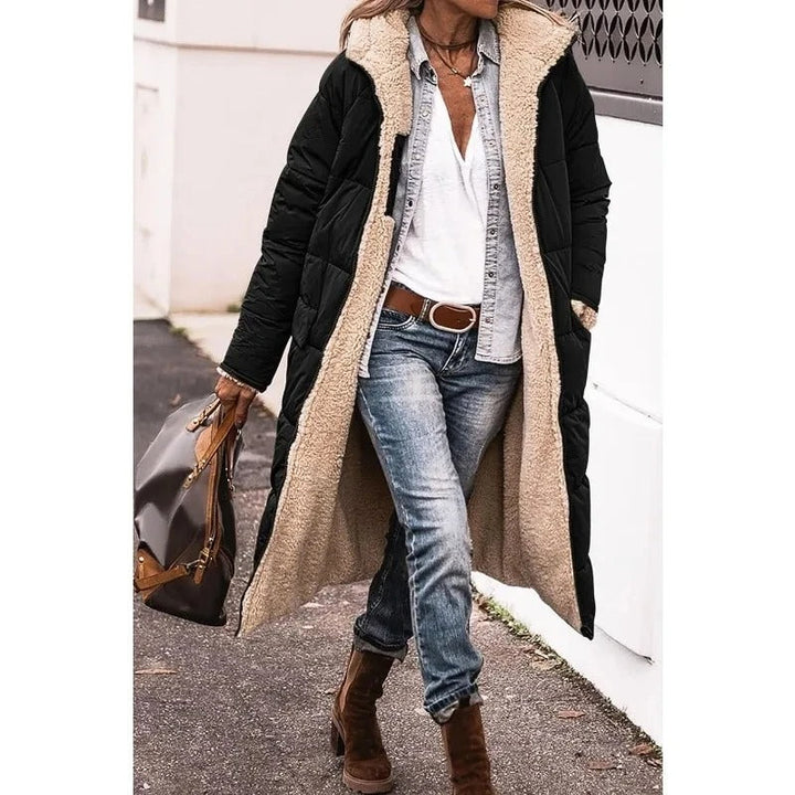 Melisa - Chaqueta Capucha Acolchada Larga