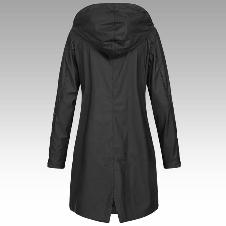 Katia - Chaqueta Capucha Impermeable Larga