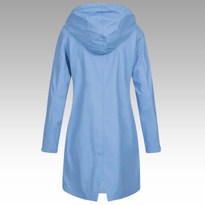 Katia - Chaqueta Capucha Impermeable Larga