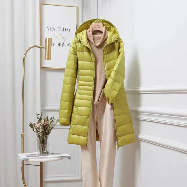 Elisa - Parka Larga Acolchada Capucha