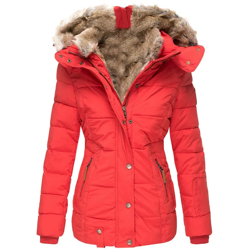 Clarisa - Parka Acolchada Capucha Piel