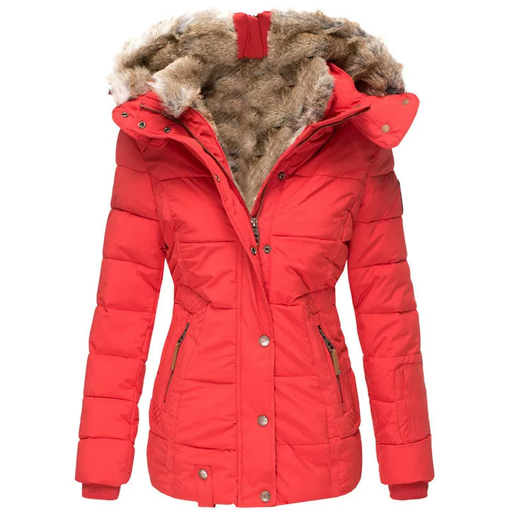 Clarisa - Parka Acolchada Capucha Piel