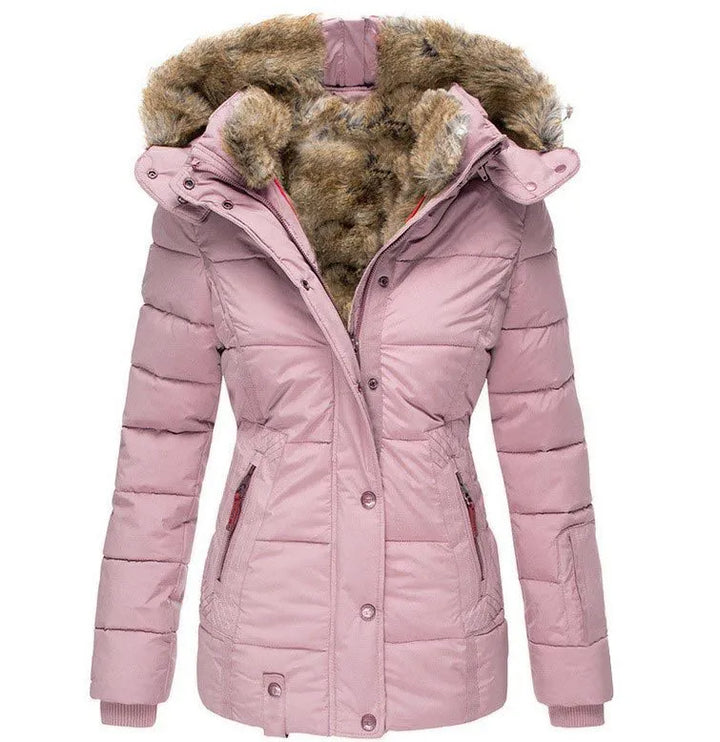 Clarisa - Parka Acolchada Capucha Piel