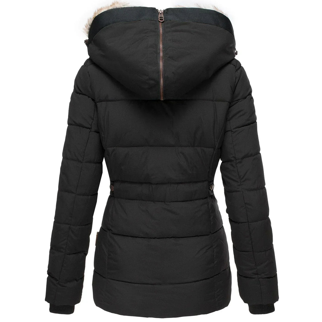 Clarisa - Parka Acolchada Capucha Piel