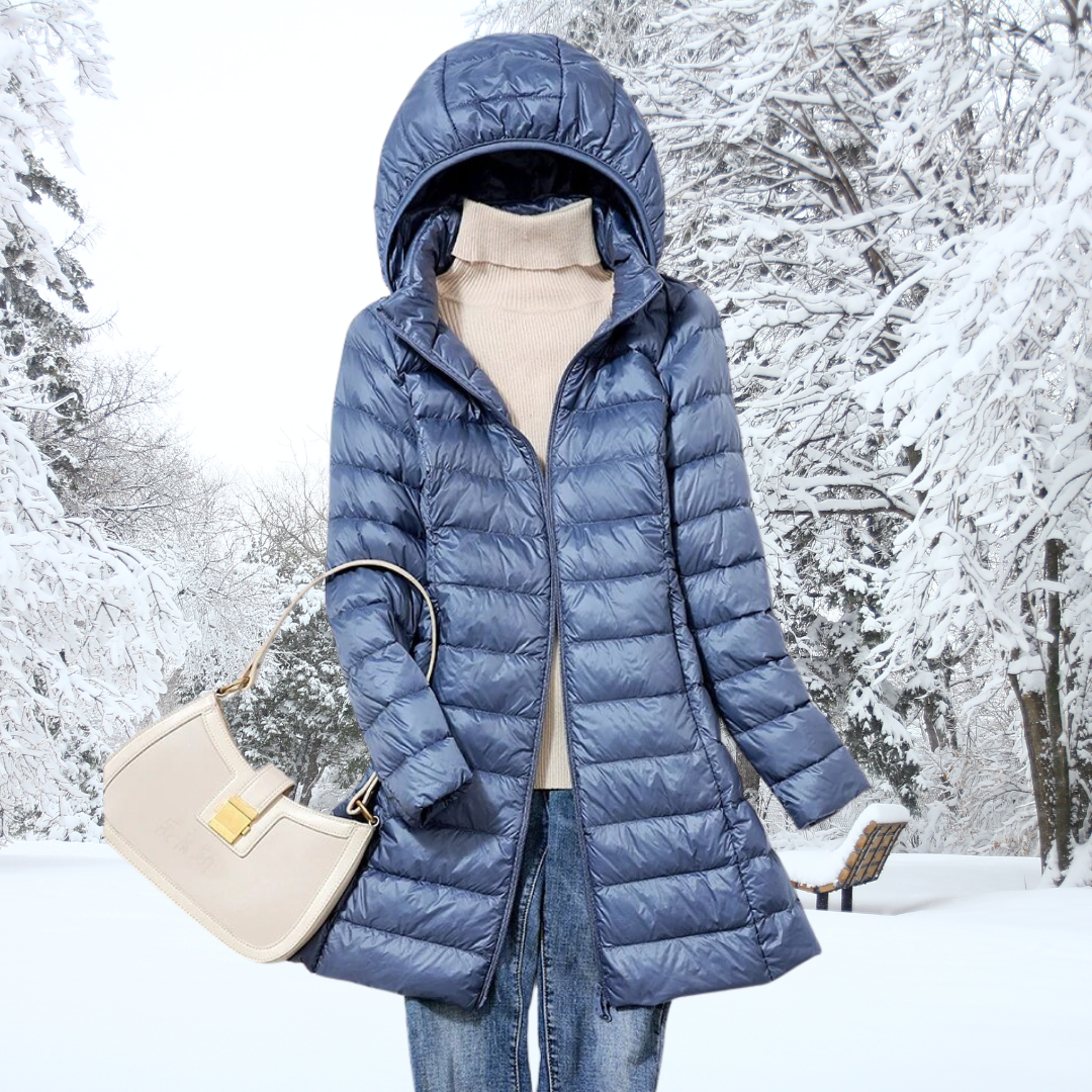 Elisa - Parka Larga Acolchada Capucha