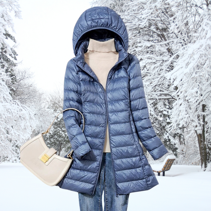 Elisa - Parka Larga Acolchada Capucha