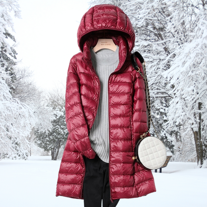 Elisa - Parka Larga Acolchada Capucha