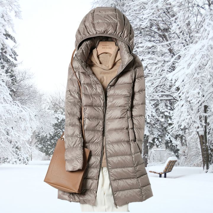 Elisa - Parka Larga Acolchada Capucha