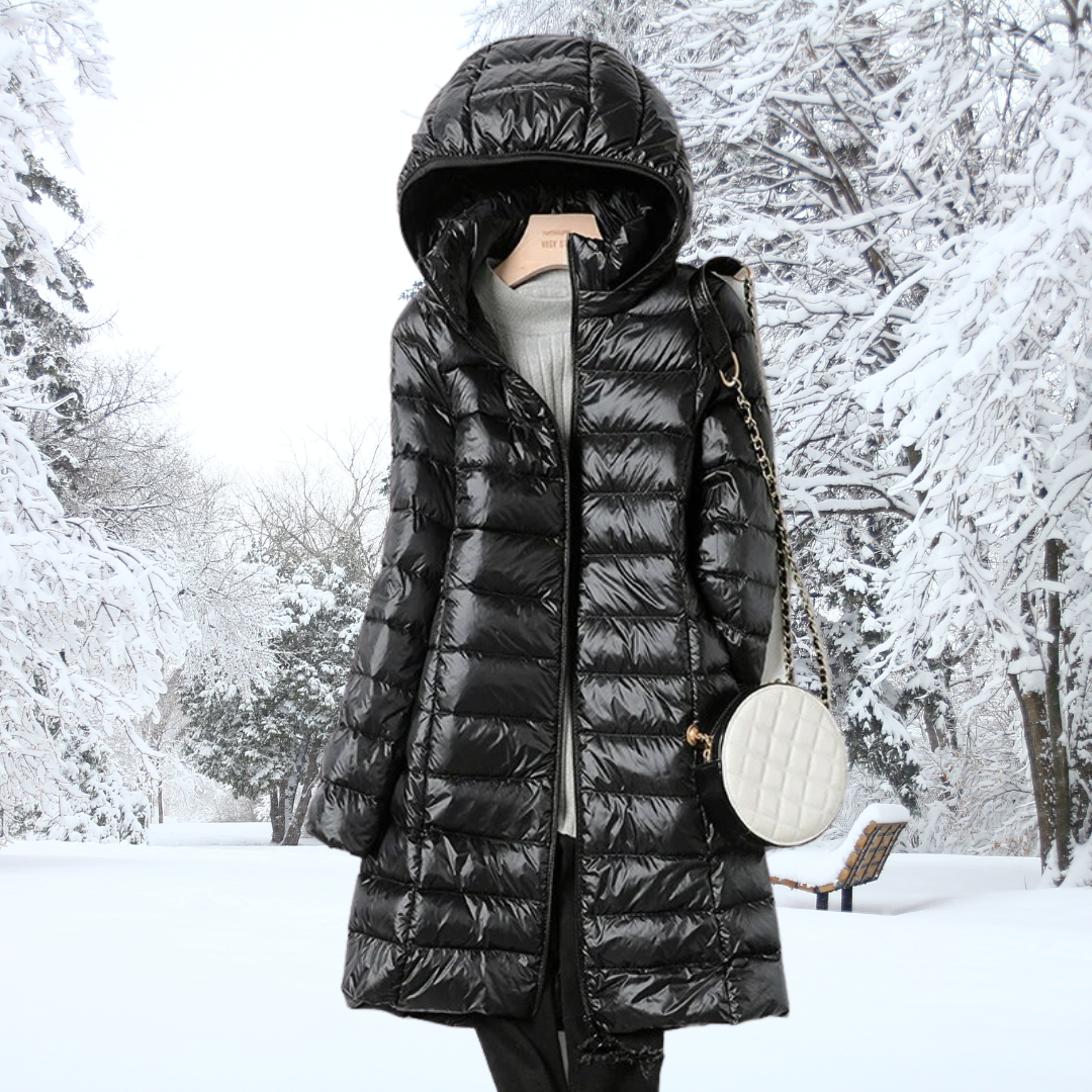 Elisa - Parka Larga Acolchada Capucha