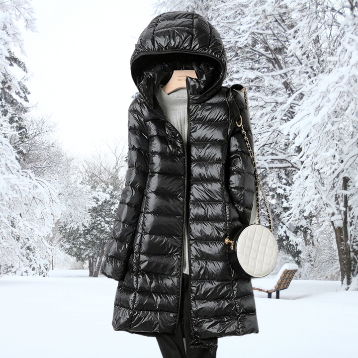 Elisa - Parka Larga Acolchada Capucha