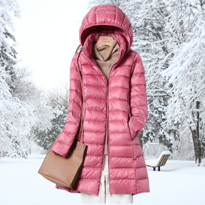 Elisa - Parka Larga Acolchada Capucha