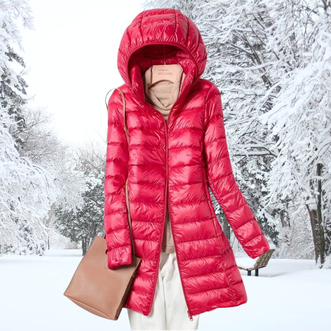Elisa - Parka Larga Acolchada Capucha