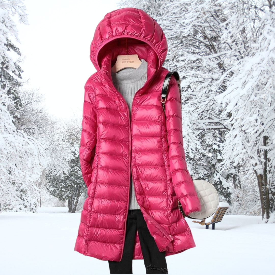 Elisa - Parka Larga Acolchada Capucha