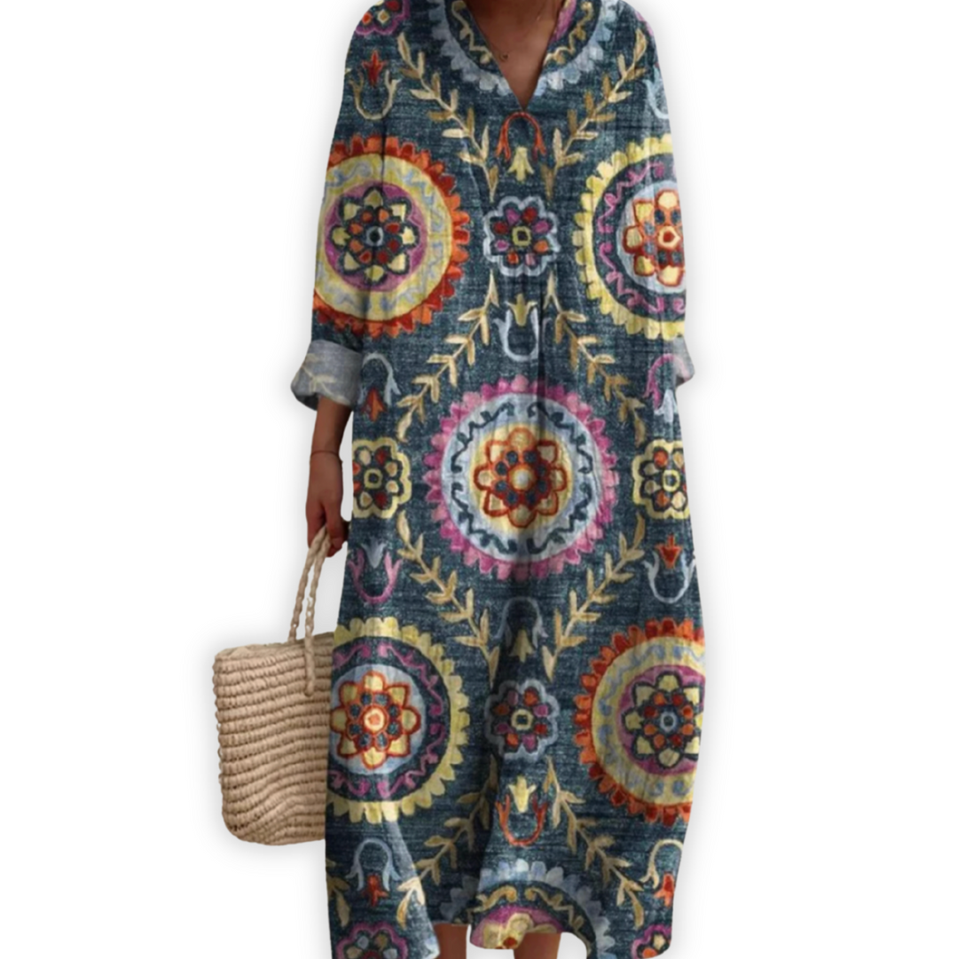 Aura - Vestido Boho Místico Oriental