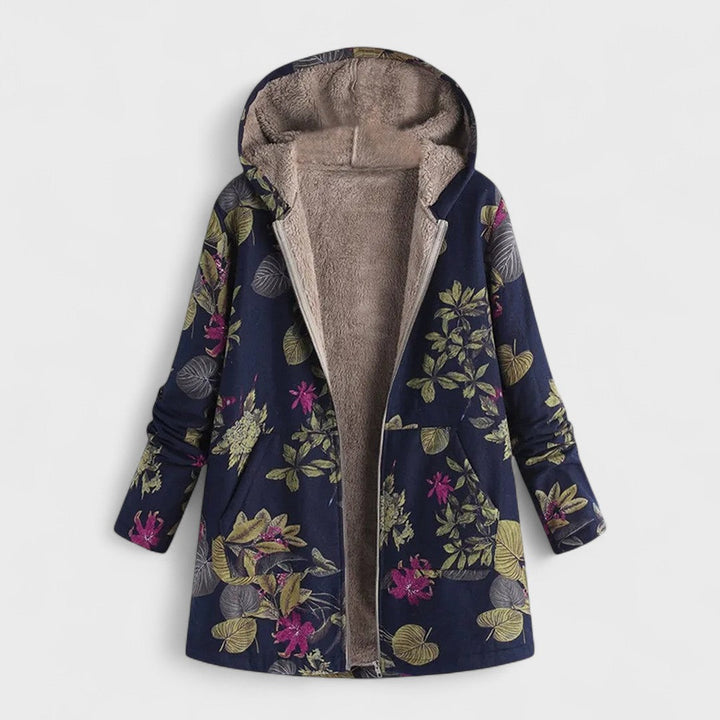 Jenny - Parka Estampado Floral Capucha