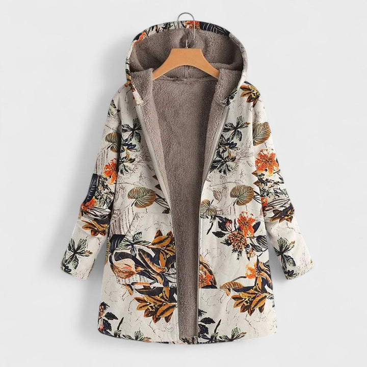 Jenny - Parka Estampado Floral Capucha