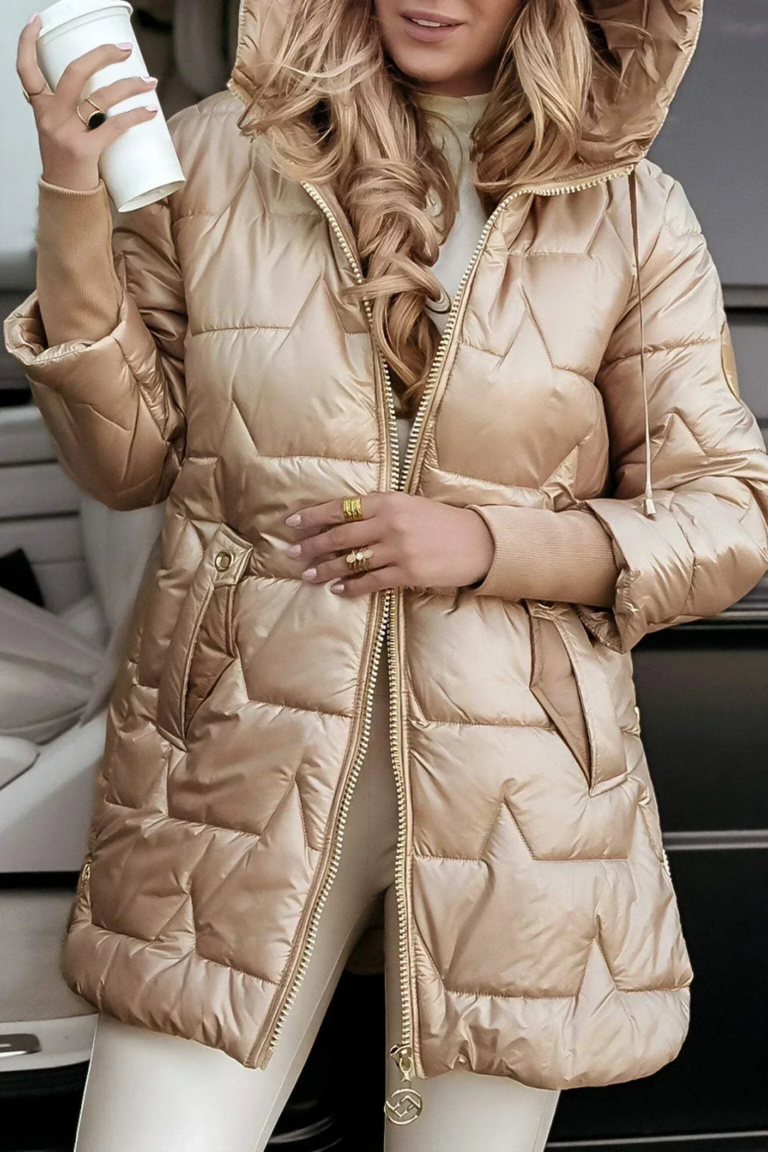 Bruna - Parka Acolchada Efecto Satinado