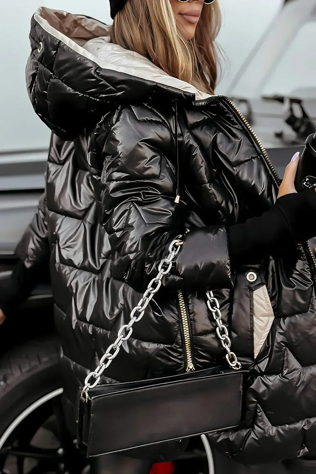 Bruna - Parka Acolchada Efecto Satinado