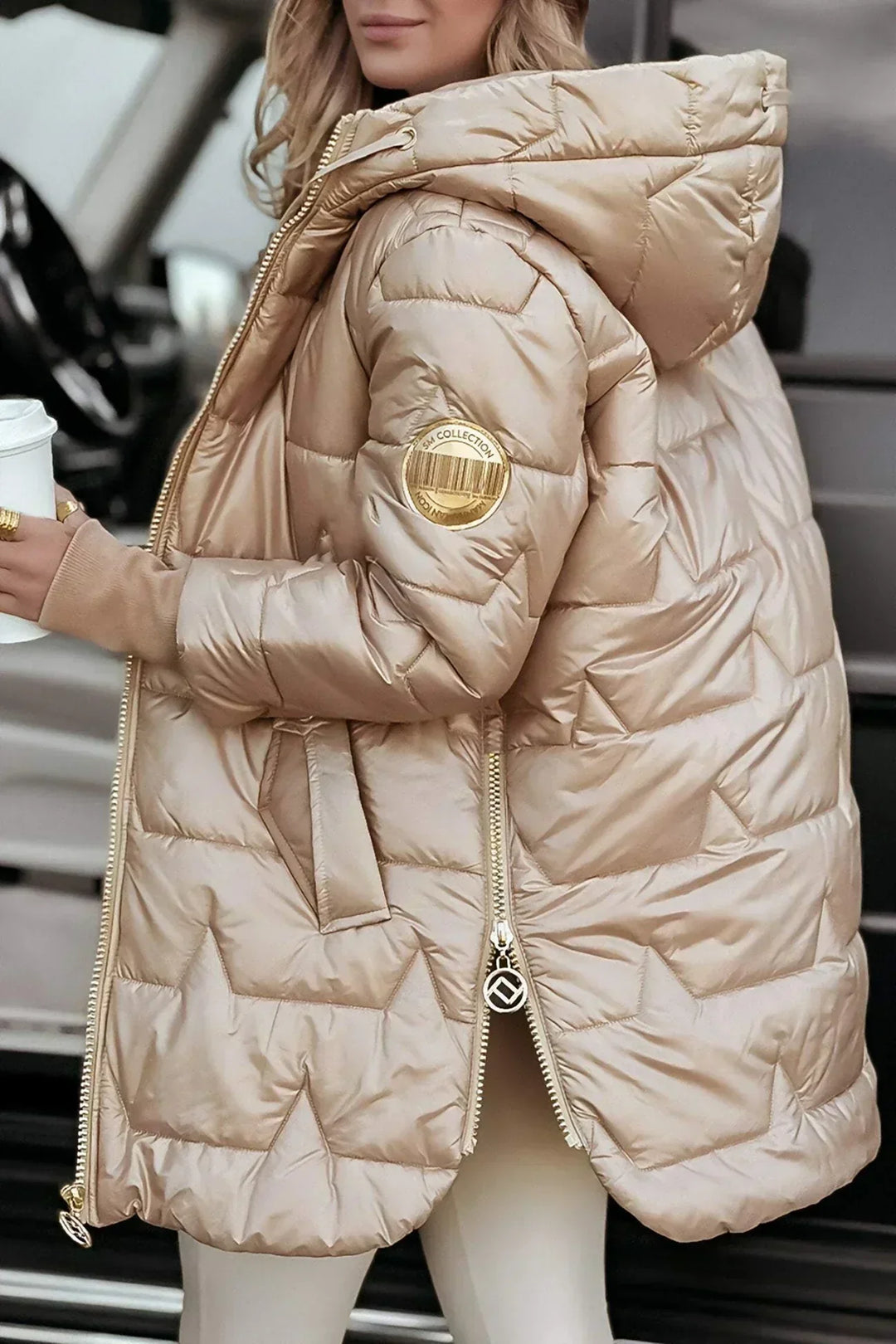 Bruna - Parka Acolchada Efecto Satinado