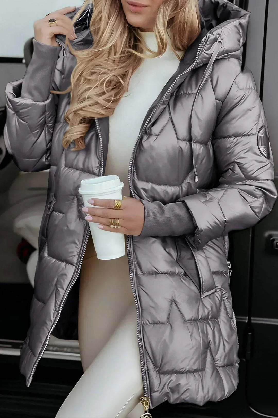 Bruna - Parka Acolchada Efecto Satinado