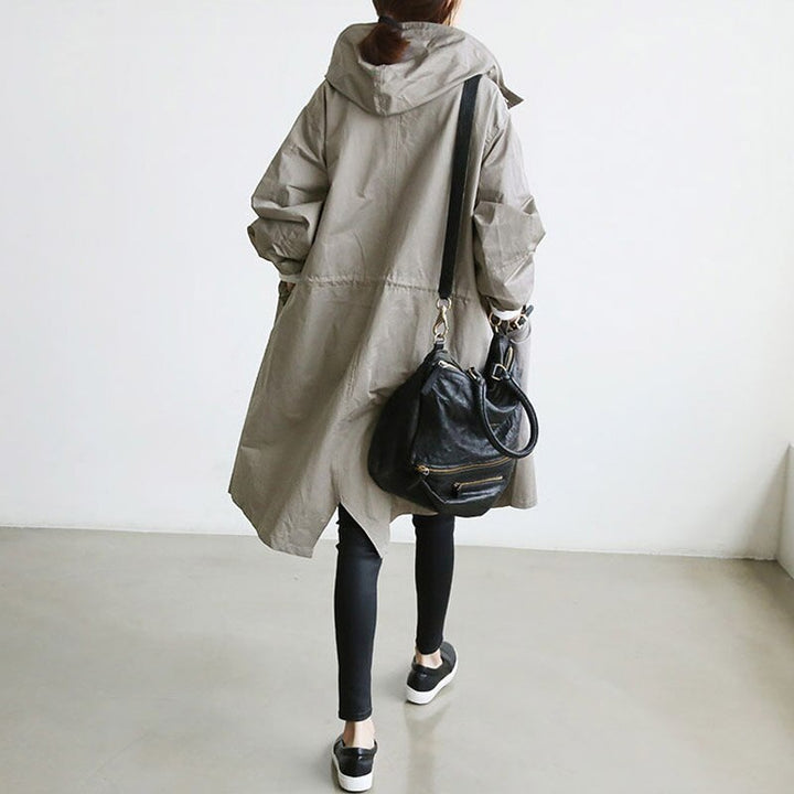 Cintia - Gabardina Larga Capucha Oversize