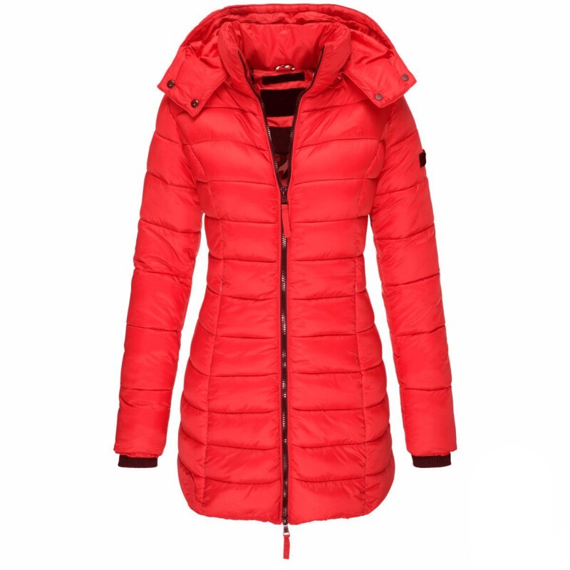 Felisa - Chaqueta Abajo Larga Capucha