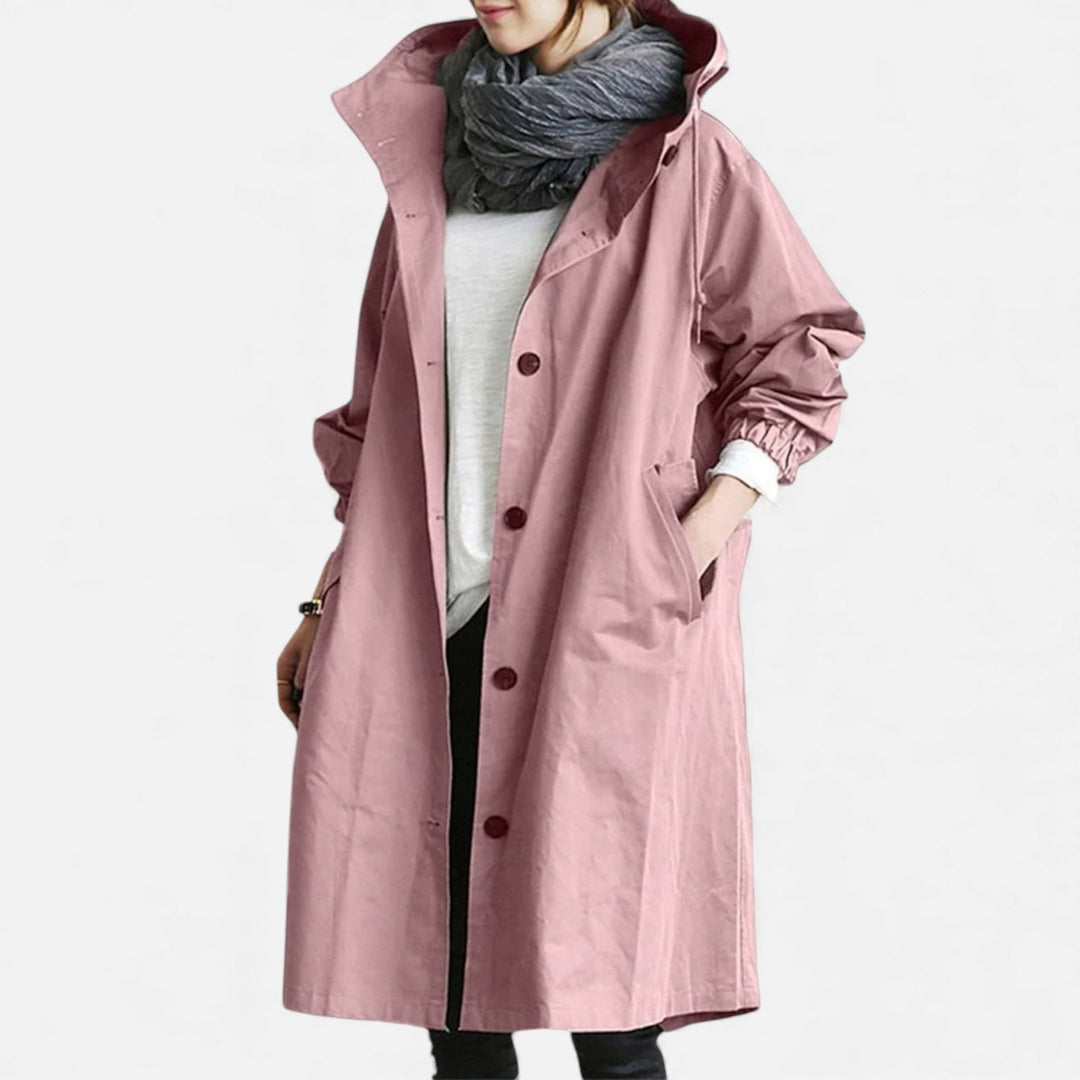 Cintia - Gabardina Larga Capucha Oversize