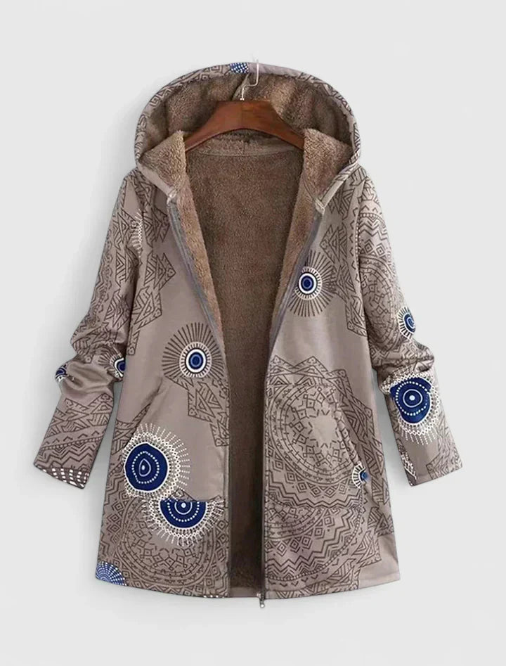 Helga - Parka Motivos Mandala Capucha