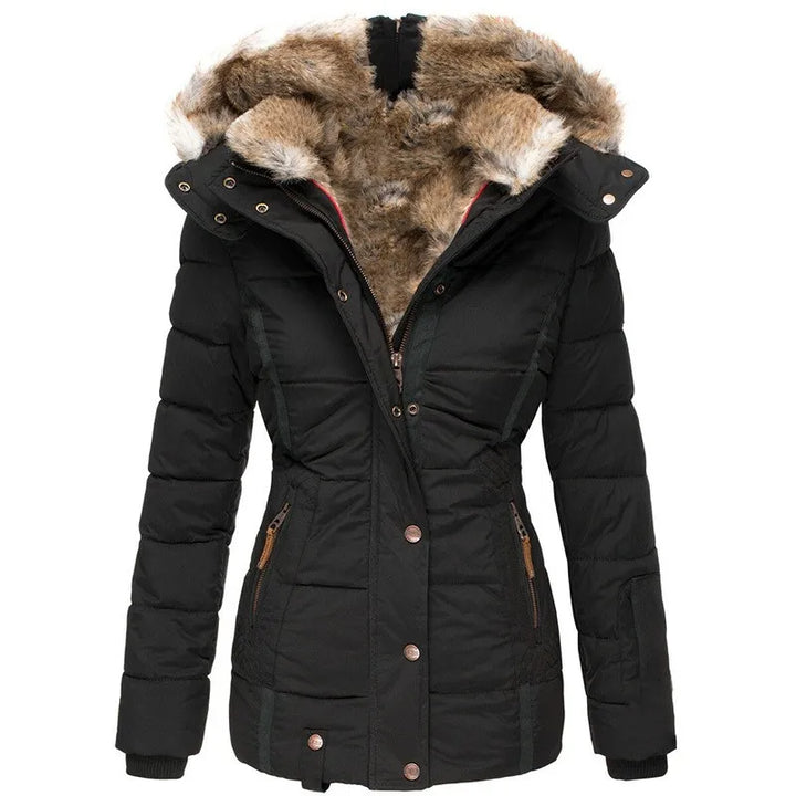 Clarisa - Parka Acolchada Capucha Piel