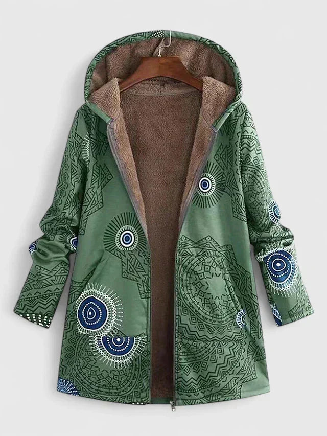 Helga - Parka Motivos Mandala Capucha
